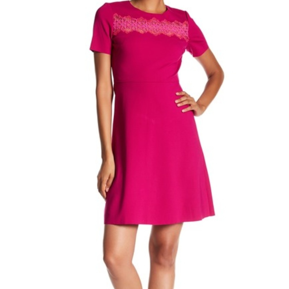 Tahari Fayla Short Sleeve Dress